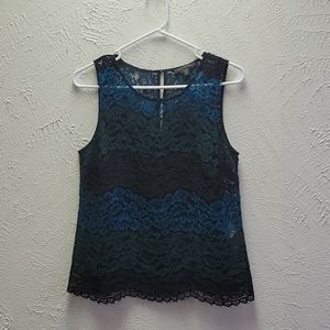 Flowy lace tank top